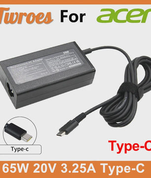 65W USB-C Snellader Adapter voor Acer Laptops & Chromebooks - Type-C Voeding