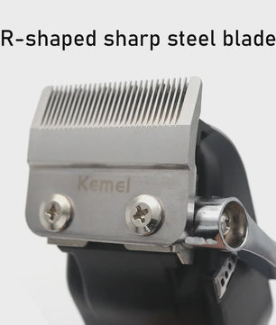 Kemei KM-1550 Professionele Baardtrimmer & Haarklipper voor Mannen - Draadloos, LED Display, USB