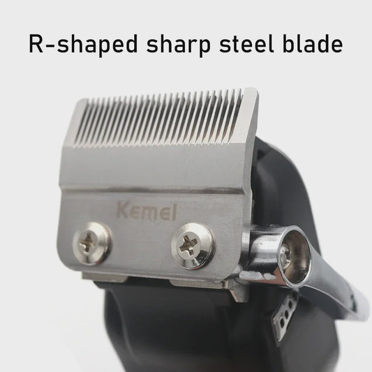 Kemei KM-1550 Professionele Baardtrimmer & Haarklipper voor Mannen - Draadloos, LED Display, USB