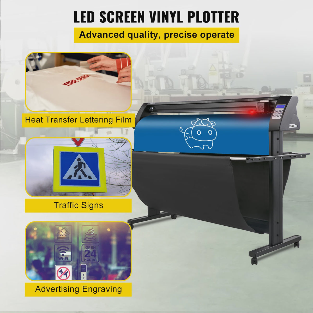 SucceBuy Vinyl Cutter Plotter 28-53 Inch met LCD, Stand en SIGNMASTER Software