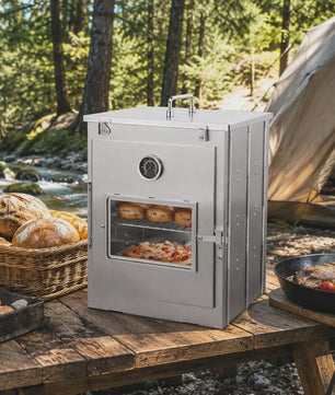 Opvouwbare Camping Oven - Roestvrij Staal - Draagbare Pizza & Brood Oven voor Buiten