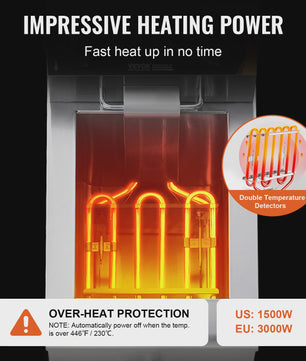 Professionele Elektrische Frituurpan met Timer en Temperatuurregeling - RVS