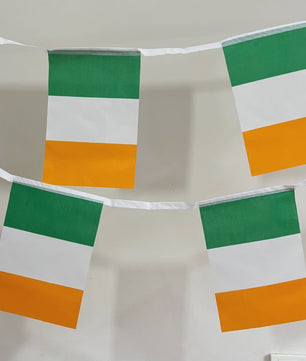 Ierse Vlaggetjes Slinger - Groen, Wit, Oranje - Feestdecoratie & St. Patrick's Day