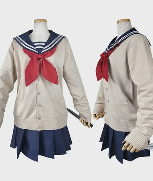 Himiko Toga Cosplay Outfit - My Hero Academia JK Uniform Set met Accessoires