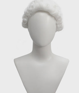 Witte Barok Pruik - Stijlvolle Krullen voor Jurist, Kostuum & Cosplay