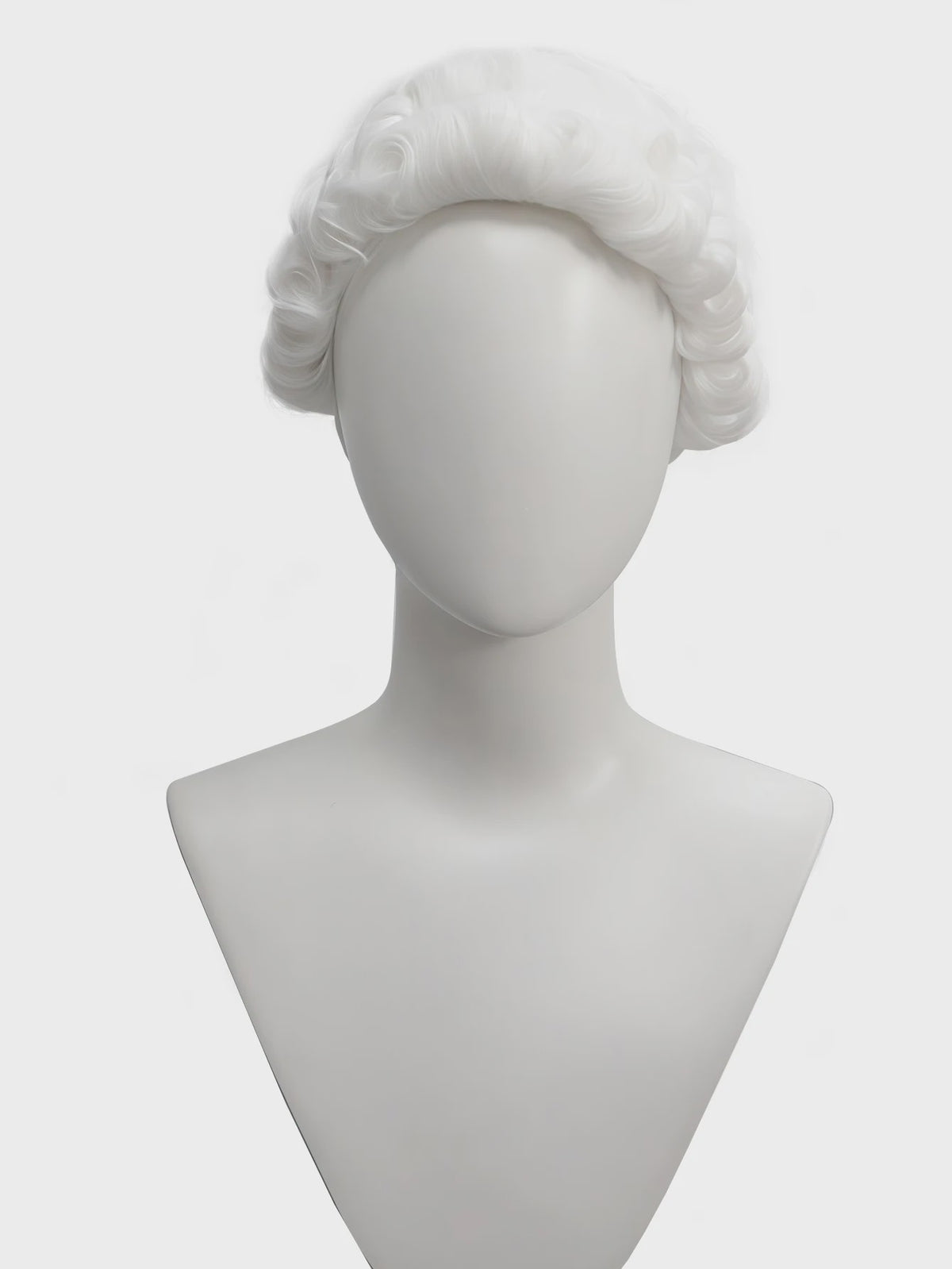 Witte Barok Pruik - Stijlvolle Krullen voor Jurist, Kostuum & Cosplay