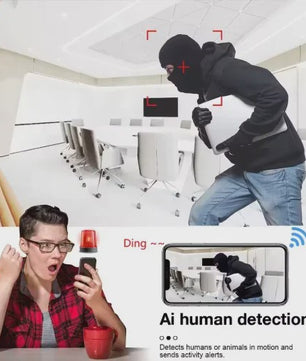 Mini WiFi Camera Full HD 1080P met Nachtzicht en Bewegingsdetectie