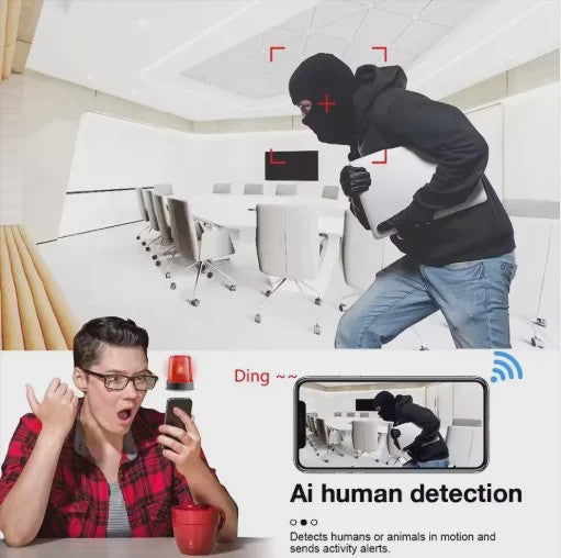 Mini WiFi Camera Full HD 1080P met Nachtzicht en Bewegingsdetectie