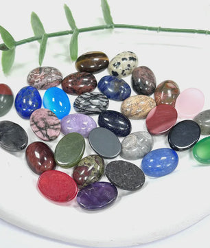 10x Kristal Cabochons Ovaal 13x18mm - Natuurlijke Helende Stenen voor Sieraden Maken