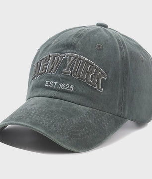 New York Baseball Cap - Washed Katoen Snapback voor Heren & Dames