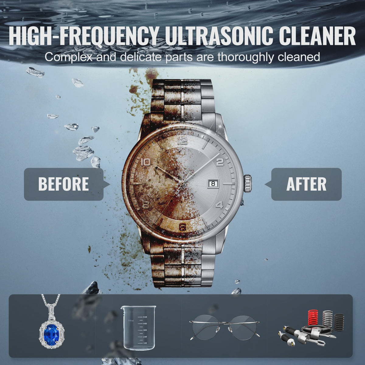Professionele Ultrasone Reiniger met Verwarming en Timer - 2-30L voor Laboratorium, Metaal & Auto-onderdelen