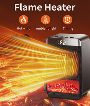 Compacte PTC Keramische Elektrische Kachel - Snel Warm voor Kantoor & Thuis