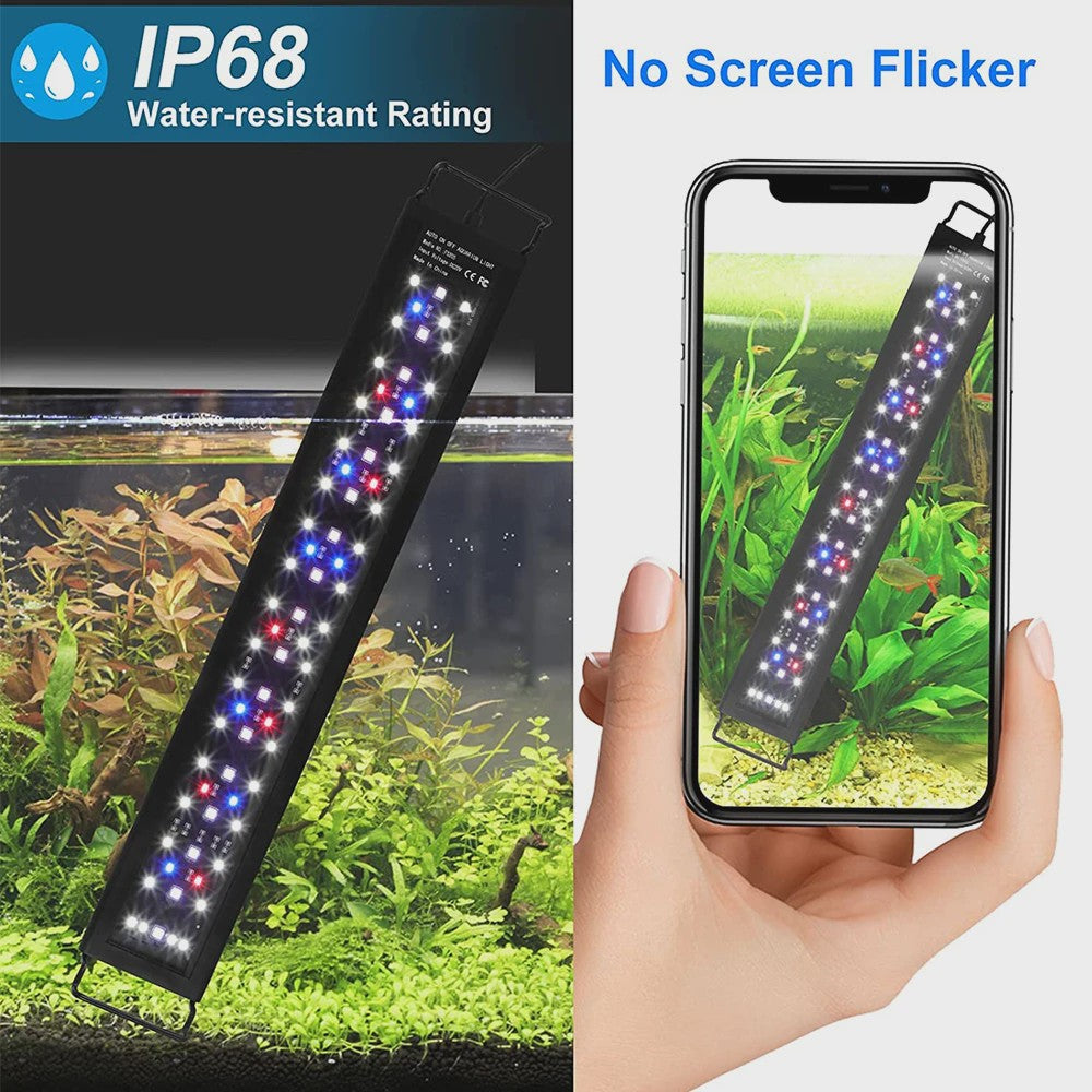 Aquarium Verlichting 90cm - LED Lamp voor Planten, Algen & Koraal - Zwart