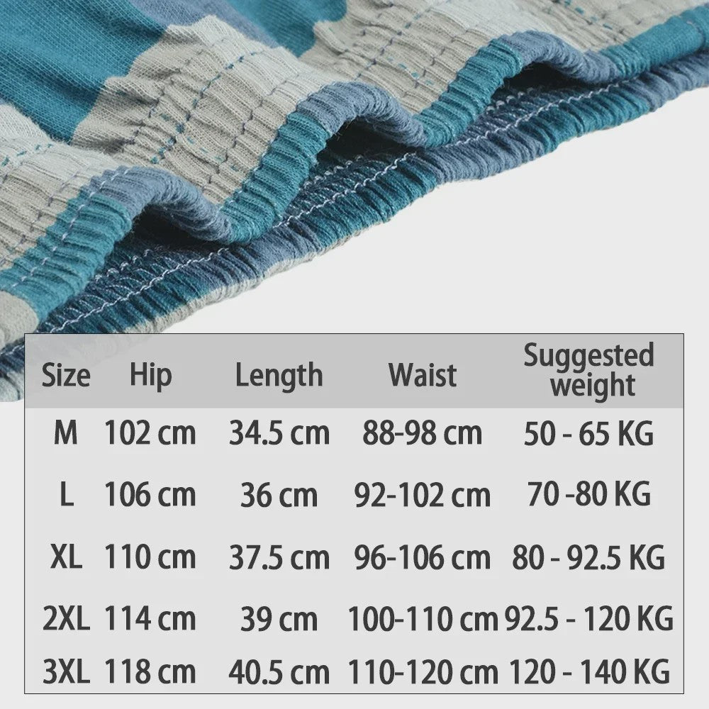 Herens Boxer Shorts van Puur Katoen - Comfortabel & Ruim - Geruit & Effen - Plus Size M-3XL