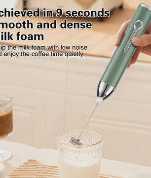 Draadloze Oplaadbare Mini Milk Frother & Koffie Opschuimer - 3 Snelheden, USB-C