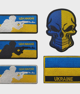 Ukraine Vlag Patches & Nationaal Embleem - Geborduurde Tactische Badges voor Kleding