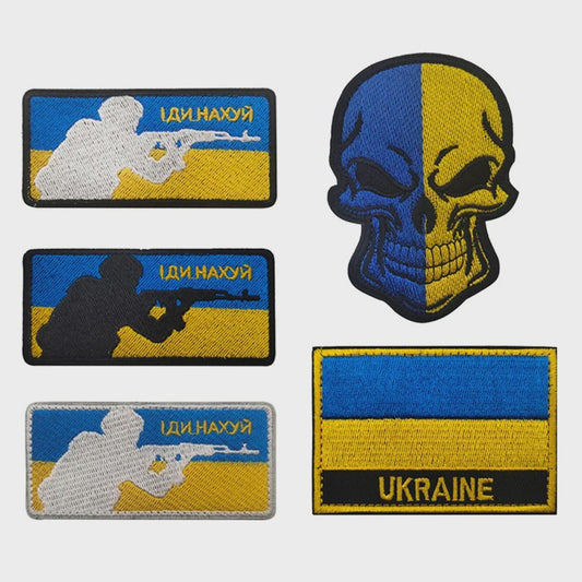 Ukraine Vlag Patches & Nationaal Embleem - Geborduurde Tactische Badges voor Kleding