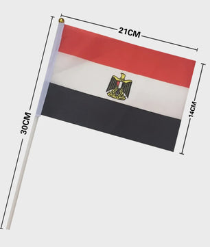Egyptische Handvlaggetjes - Plastic Vlag op Stok voor Feesten en Evenementen