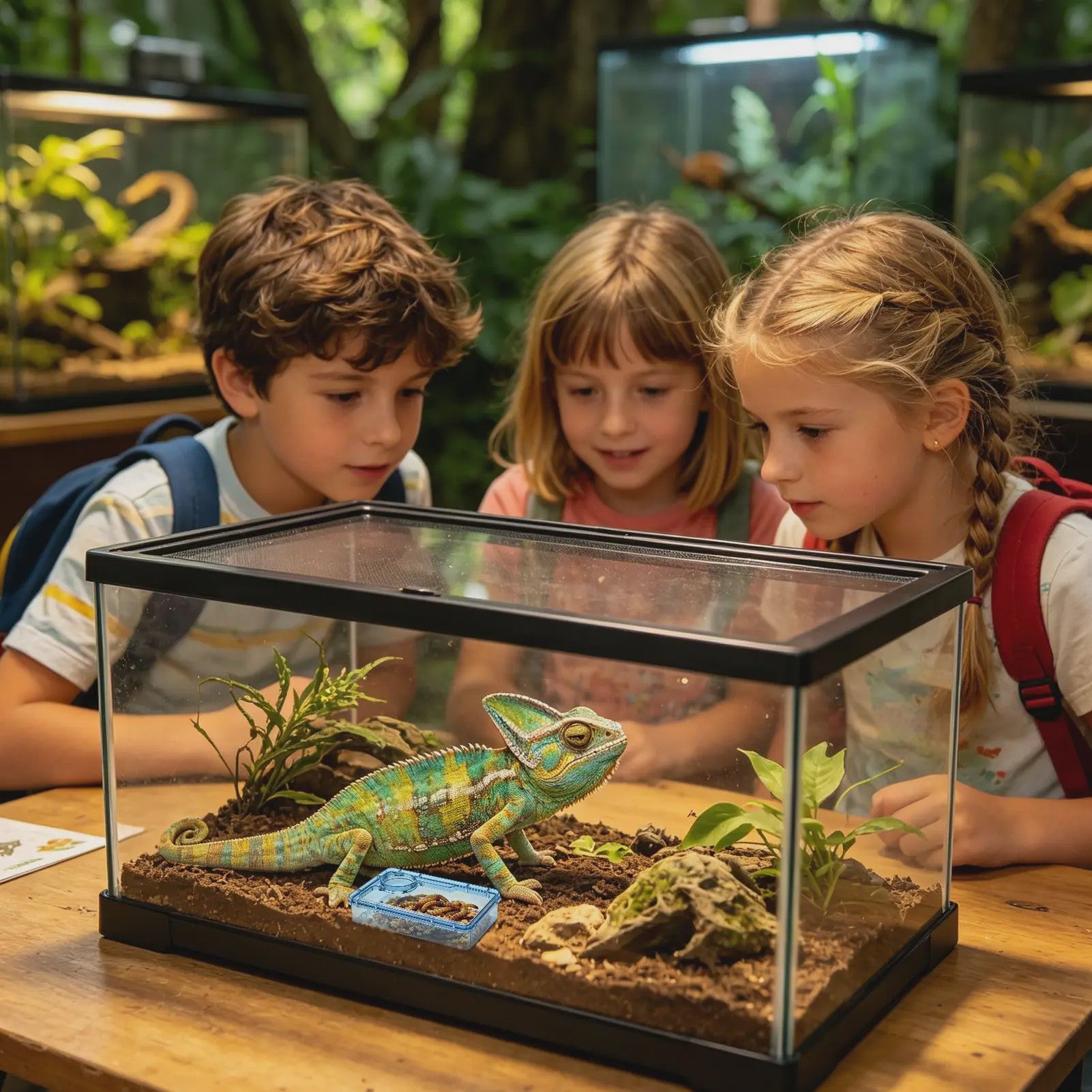 Ontsnappingsvrije Voerbak Reptielen - Ideaal voor Geleedpotigen en Reptielen