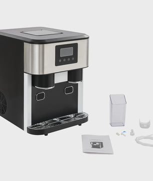 3-in-1 IJsmachine: Crushed Ice & IJsklontjes Maker - Automatische Reiniging - RVS