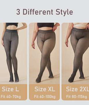 Dikke Thermische Panty - Warm, Sexy & Transparant met Hoge Taille