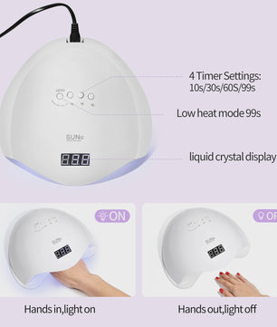 Professionele 48W UV LED Nagellamp - Snelle Gel Dryer met Timer & LCD Display