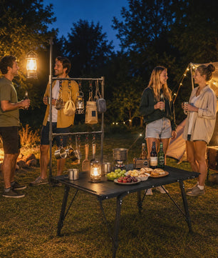 IGT Aluminium Campingtafel - Opvouwbaar, Verstelbaar & Draagbaar