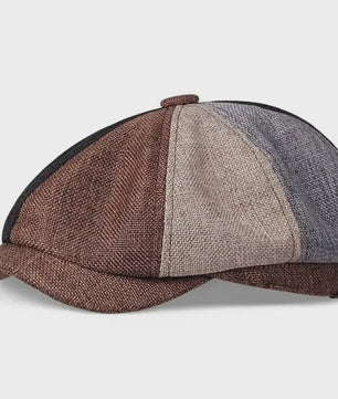 Unisex Retro Pet met Platte Klep - Peaky Blinders Stijl Herfst/Lente