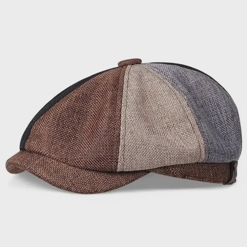 Unisex Retro Pet met Platte Klep - Peaky Blinders Stijl Herfst/Lente