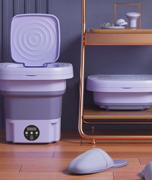 8L Opvouwbare Mini Wasmachine met Centrifugefunctie - Draagbaar & Compact