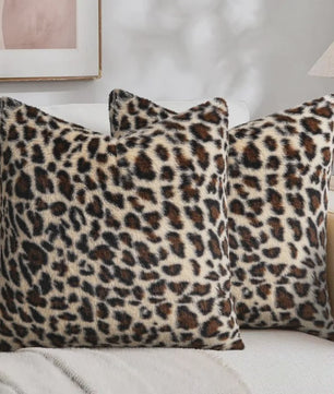 Luxe Kussenhoes Luipaardprint Fluweel - Zacht & Decoratief voor Sofa