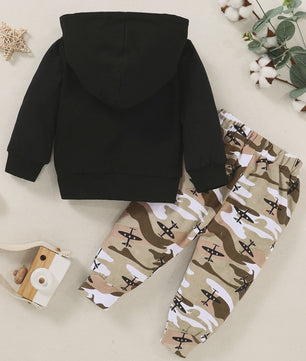 Stoere DADDY'S BOY Hoodie & Joggingbroek Set - Lente/Herfst Collectie