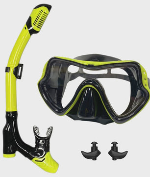 Professionele Duikset: Duikbril met Snorkel voor Zwemmen en Duiken