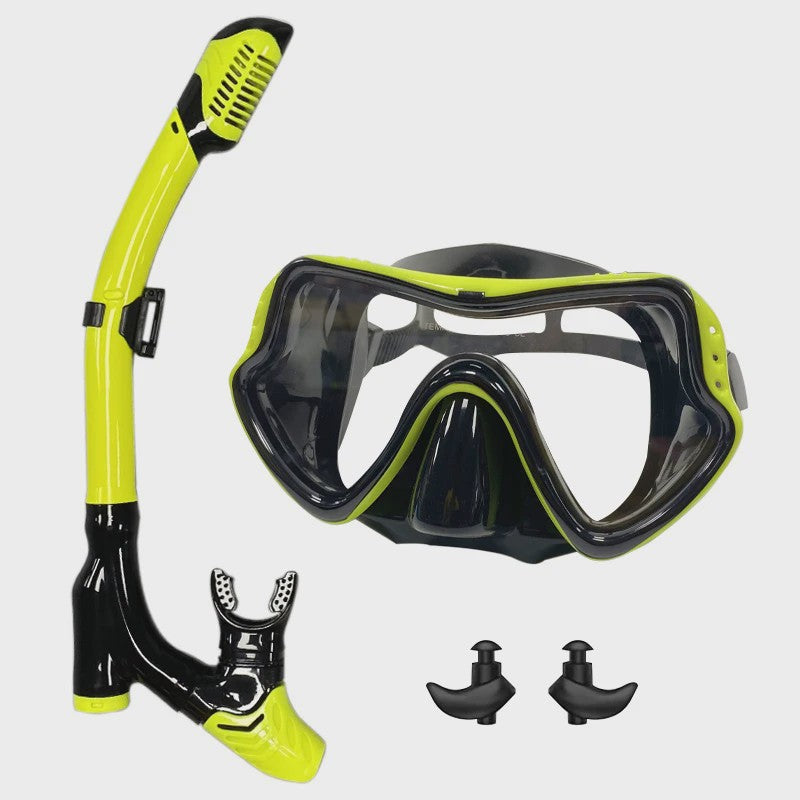 Professionele Duikset: Duikbril met Snorkel voor Zwemmen en Duiken