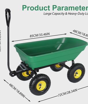 Robuuste Transportkar met Kantelfunctie - Ideaal voor Tuin, Camping & Strand