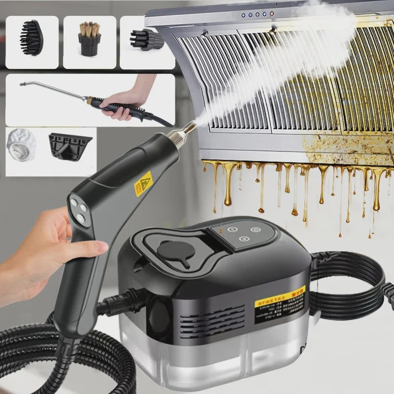 Krachtige 2500W Hogedruk Stoomreiniger - Multifunctioneel & Hittebestendig voor Huis & Auto