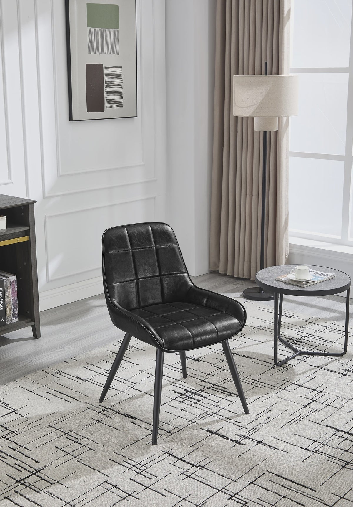 Set van 2 Ergonomische Velvet Eetkamerstoelen - Scandinavisch Design