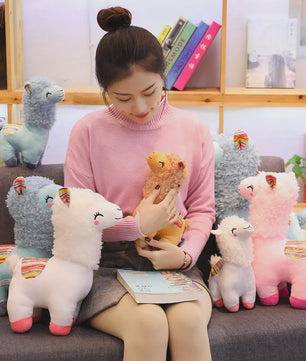 Schattige Alpaca Lama Pluche Knuffel - 25cm Zacht Speelgoed voor Kinderen en Decoratie