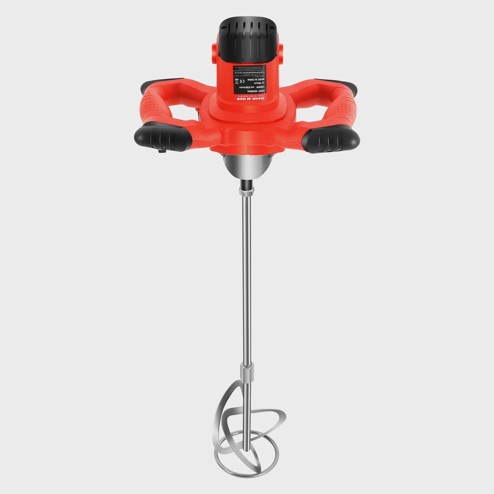 Krachtige Elektrische Betonmolen 1500W - 6 Snelheden, Draagbaar & Handheld voor Cement, Mortel & Gips