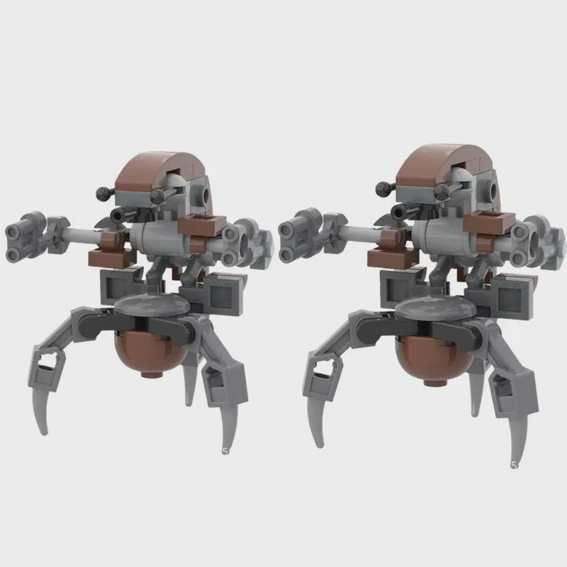 10x Bouwstenen Droideka Destroyer Droids - Star Wars Clone Robot Speelgoed