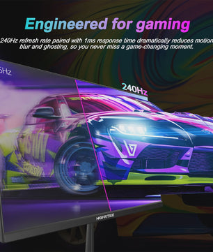 Hgfrtee 27" QHD 240Hz Gaming Monitor | 1ms Reactietijd, HDR10 & Adaptive Sync