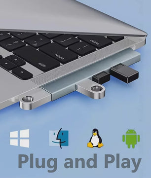 4-in-1 USB 3.0 Hub met 5Gbps Snelheid - Draagbare OTG Adapter