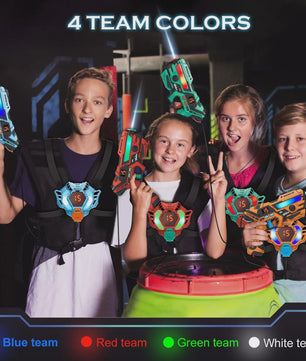 VATOS Laser Tag Pistolen Set voor 2-4 Spelers - Real-time Sync Schietspel Indoor/Outdoor Cadeau voor Kinderen