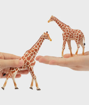 Set van 4 Realistische Giraffe Figuren - Speelgoed Dieren voor Kinderen