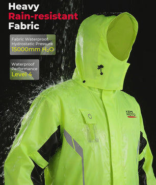 Waterdichte Motor Regenpak Set - Winddicht, Ademend & Reflecterend