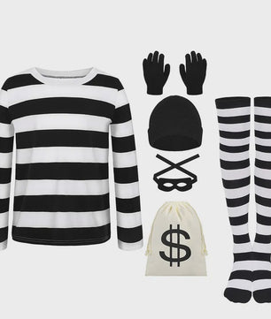 Dames Bankrover Kostuum Set - Halloween, Carnaval & Feest Outfit