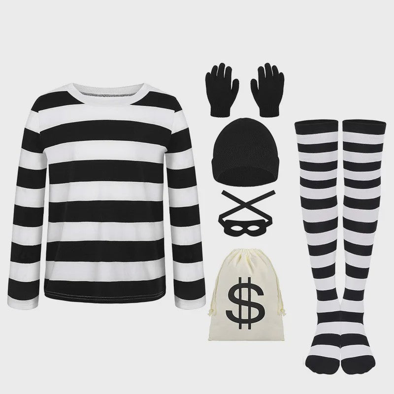 Dames Bankrover Kostuum Set - Halloween, Carnaval & Feest Outfit