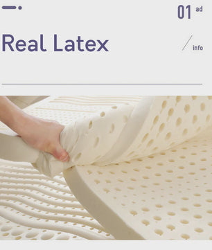 100% Natuurlijk Latex Matras Topper uit Thailand - Antibacterieel & Anti-Mijt