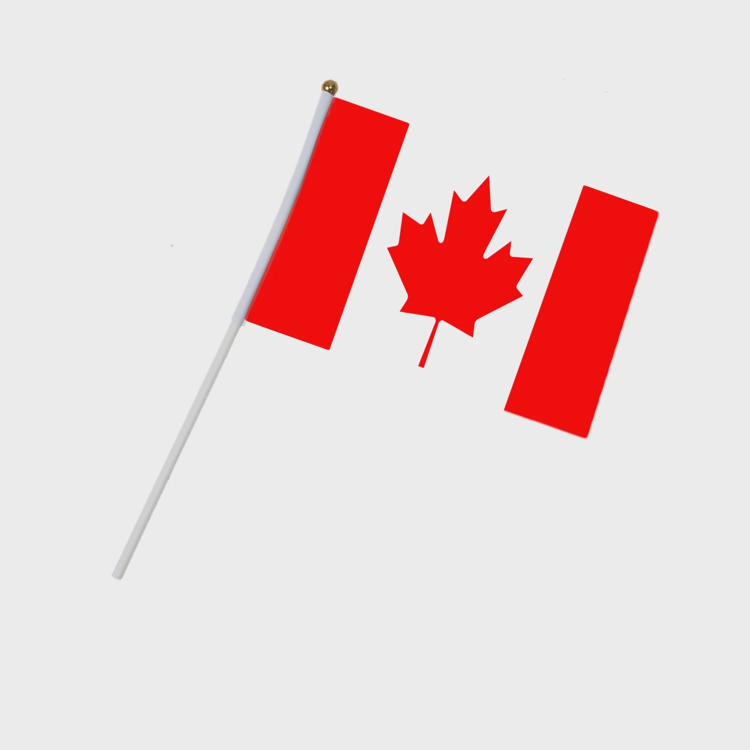 5x Canadese Vlaggetjes met Stokje - 14x21cm Mini Canada Vlaggen