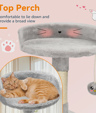 Luxe Kattenboom met Krabpalen, Huisje en Speeltjes - Multi-Level Kattenhuis